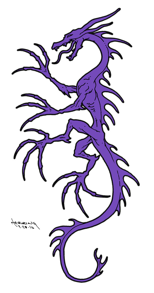 Purple Dragon Lizard
